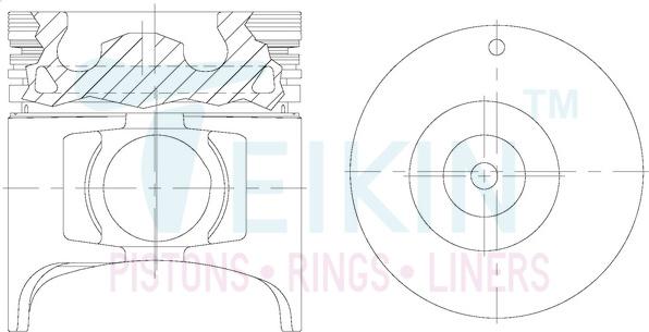 Teikin 39666AG.STD - Pistón parts5.com