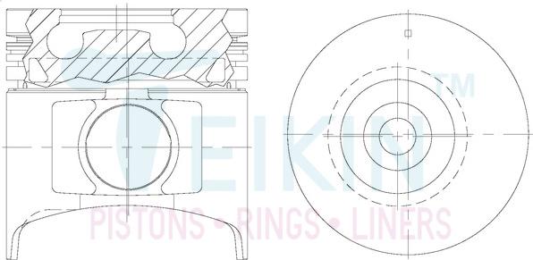 Teikin 39671AGSTD - Pistón parts5.com