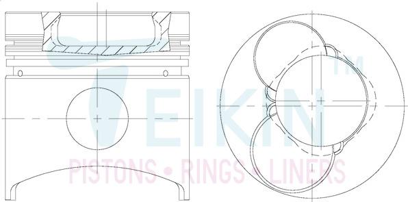 Teikin 36656ASTD - Pistón parts5.com