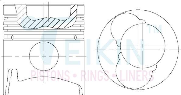 Teikin 36135ASTD - Pistón parts5.com