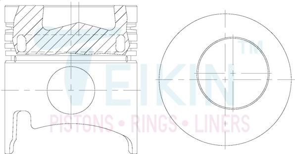 Teikin 36137AGSTD - Pistón parts5.com