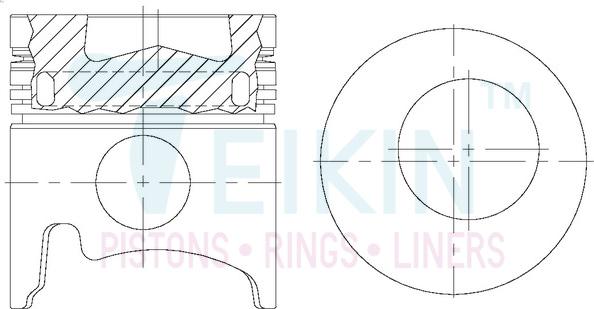 Teikin 36129AGSTD - Pistón parts5.com