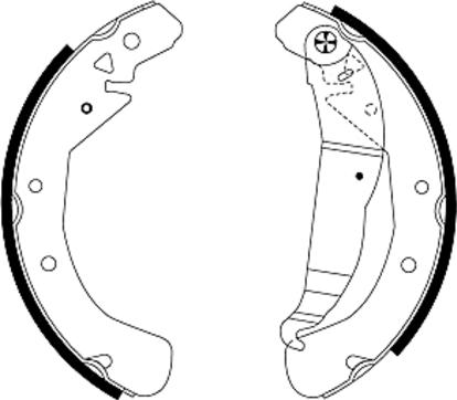 Textar 91049000 - Sada brzdových čeľustí parts5.com