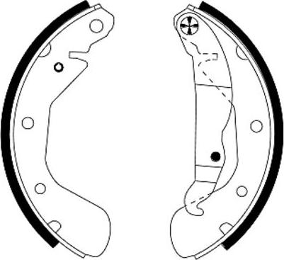 Textar 91044900 - Brake Shoe Set parts5.com