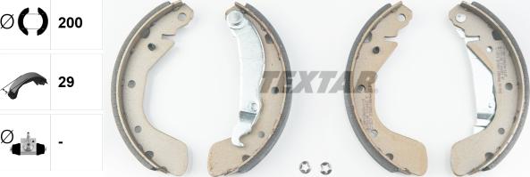 Textar 91044800 - Brake Shoe Set parts5.com