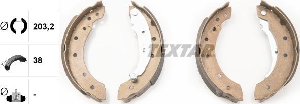 Textar 91048000 - Brake Shoe Set parts5.com