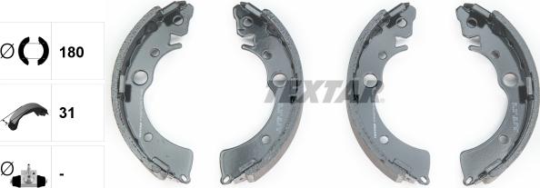 Textar 91048700 - Zestaw szczęk hamulcowych parts5.com