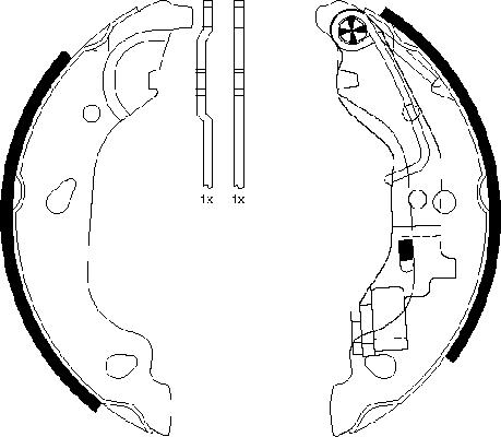 Textar 91054400 - Set saboti frana parts5.com