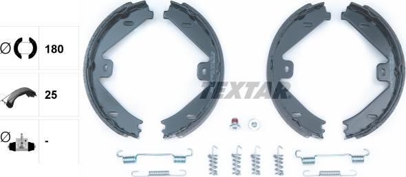 Textar 91069100 - Komplet zavorne celjusti, rocna zavora parts5.com