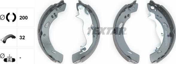 Textar 91069200 - Brake Shoe Set parts5.com