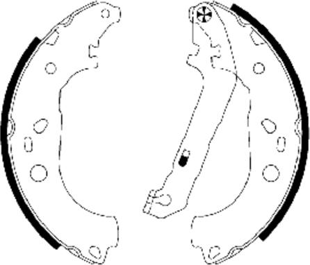 Textar 91064900 - Brake Shoe Set parts5.com