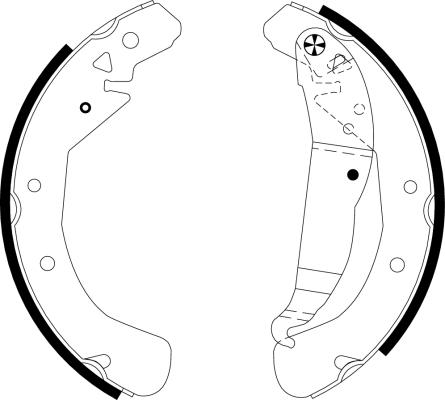 Textar 91060100 - Sada brzdových čeľustí parts5.com