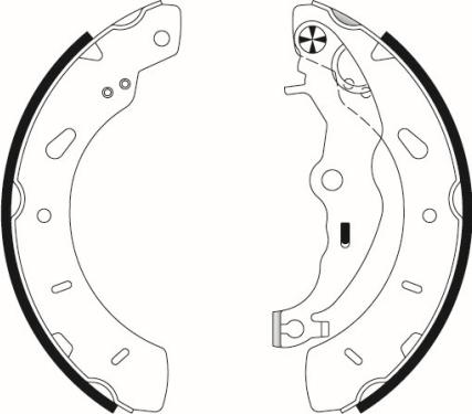 Textar 91079800 - Brake Shoe Set parts5.com