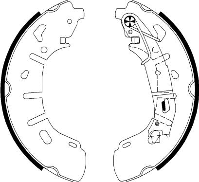 Textar 91079300 - Set saboti frana parts5.com