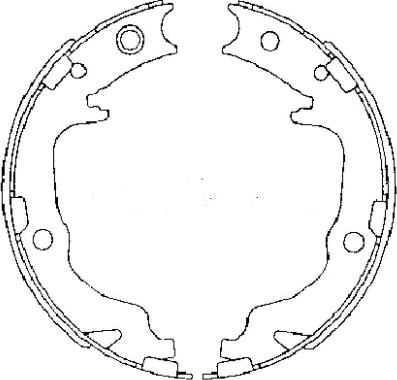 Textar 91073400 - Set saboti frana, frana de mana parts5.com