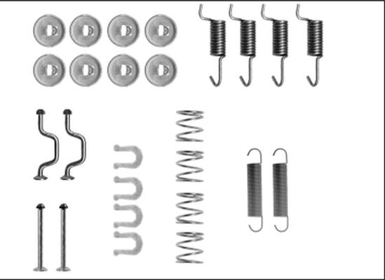 Textar 97043500 - Komplet pribora, čeljusti parkirne kočnice parts5.com