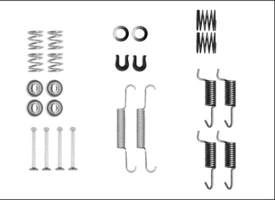 Textar 97042500 - Zestaw akcesoriów, szczęki hamulcowe hamulca postojowego parts5.com