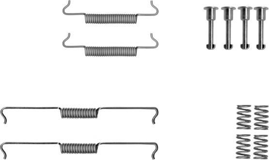 Textar 97047400 - Set accesorii, saboti frana parcare parts5.com