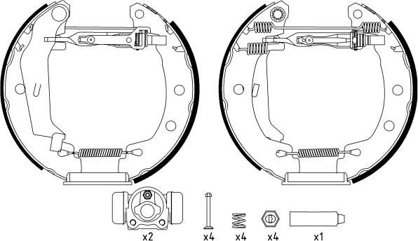 Textar 84049500 - Brake Shoe Set parts5.com