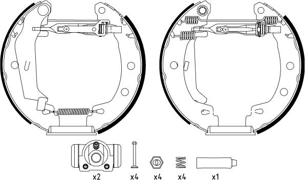 Textar 84049501 - Комплект спирачна челюст parts5.com