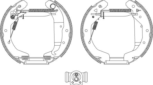 Textar 84049001 - Sada brzdových čeľustí parts5.com