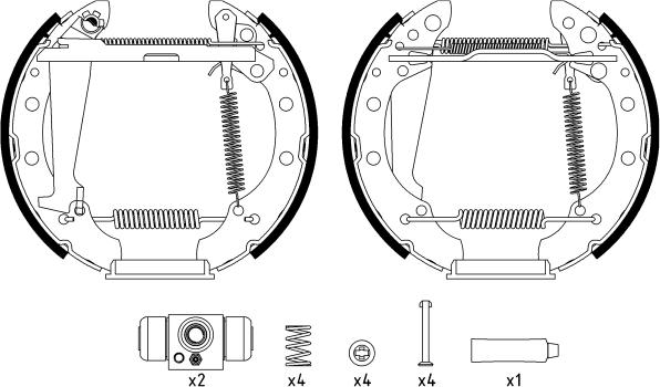 Textar 84044703 - Sada brzdových čelistí parts5.com