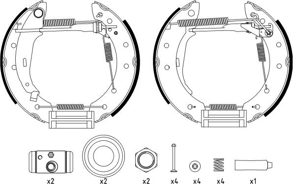 Textar 84048006 - Set saboti frana parts5.com