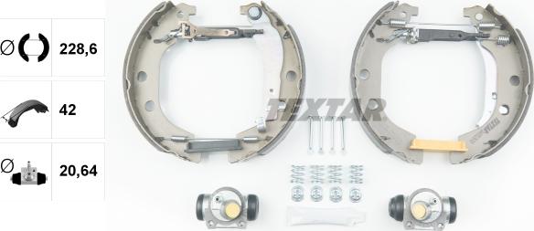 Textar 84052600 - Set saboti frana parts5.com