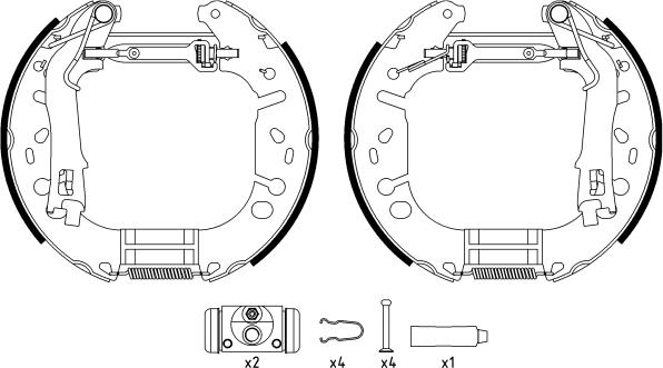 Textar 84065402 - Sada brzdových čeľustí parts5.com