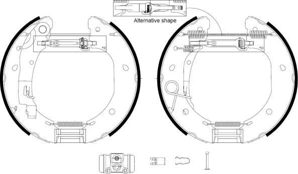 Textar 84060900 - Fren pabuç takımı parts5.com