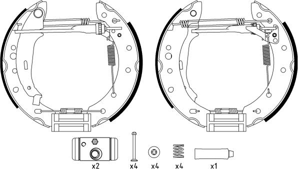 Textar 84061801 - Jarrukenkäsarja parts5.com