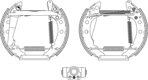 Textar 84018202 - Set saboti frana parts5.com