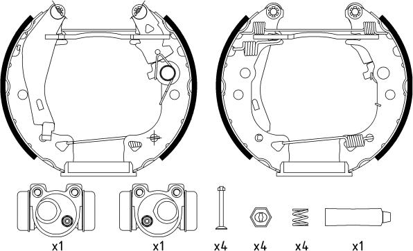 Textar 84038002 - Brake Shoe Set parts5.com