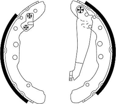 Textar 91044400 - Garnitura zavorne celjusti parts5.com