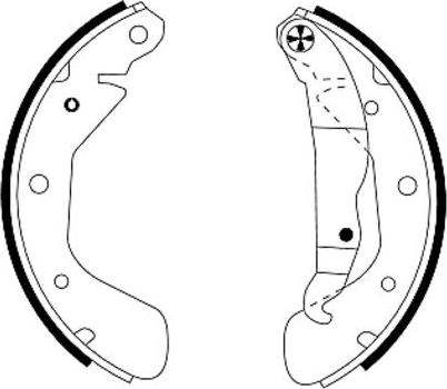 Textar 91044800 - Brake Shoe Set parts5.com