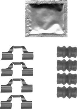 Textar 82519500 - Zestaw akcesoriów, klocki hamulcowe parts5.com