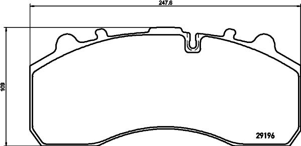 Textar 2919604 - Brake Pad Set, disc brake parts5.com