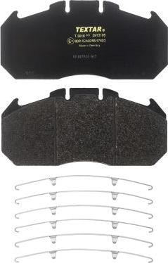 Textar 2913105 - Brake Pad Set, disc brake parts5.com