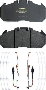 Textar 2913115 - Brake Pad Set, disc brake parts5.com