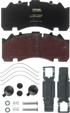 Textar 2930701 - Set placute frana,frana disc parts5.com