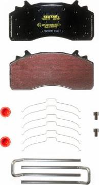 Textar 2931501 - Piduriklotsi komplekt,ketaspidur parts5.com