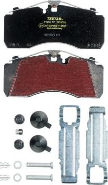 Textar 2932002 - Fékbetétkészlet, tárcsafék parts5.com