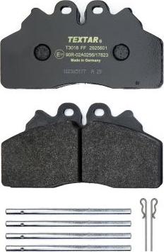 Textar 2925601 - Brake Pad Set, disc brake parts5.com