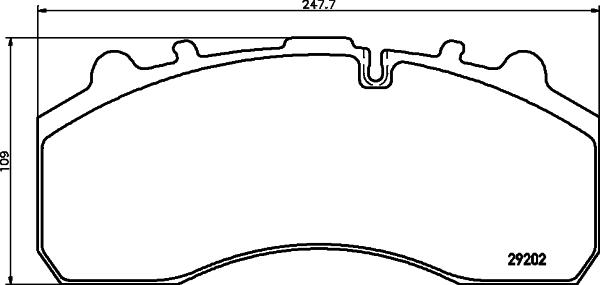 Textar 2920212 - Brake Pad Set, disc brake parts5.com