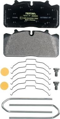 Textar 2928503 - Brake Pad Set, disc brake parts5.com