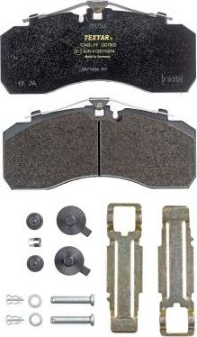 Textar 2927802 - Brake Pad Set, disc brake parts5.com