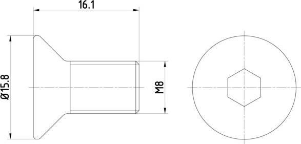 Textar TPM0006 - Schraube, Bremsscheibe parts5.com