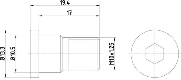 Textar TPM0007 - Kruvi,piduriketas parts5.com