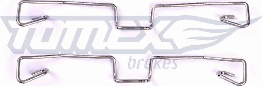 TOMEX brakes TX 44-02 - Sada příslušenství, obložení kotoučové brzdy parts5.com