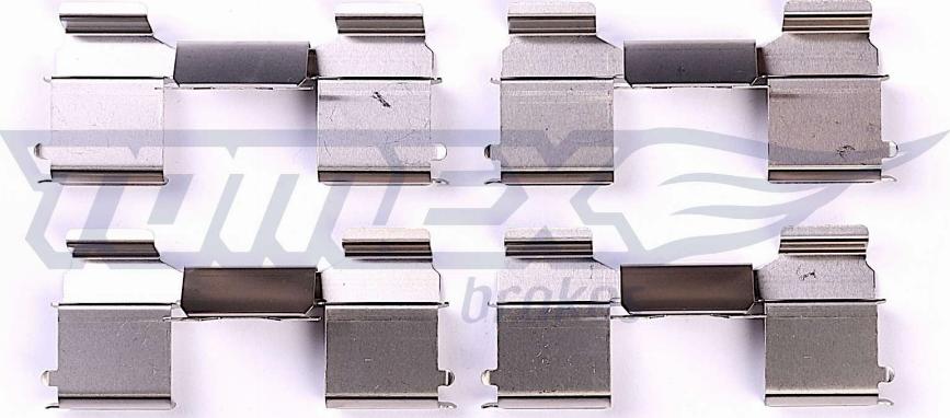 TOMEX brakes TX 44-39 - Σετ βοηθ. εξαρτημάτων, τακάκια φρένων parts5.com